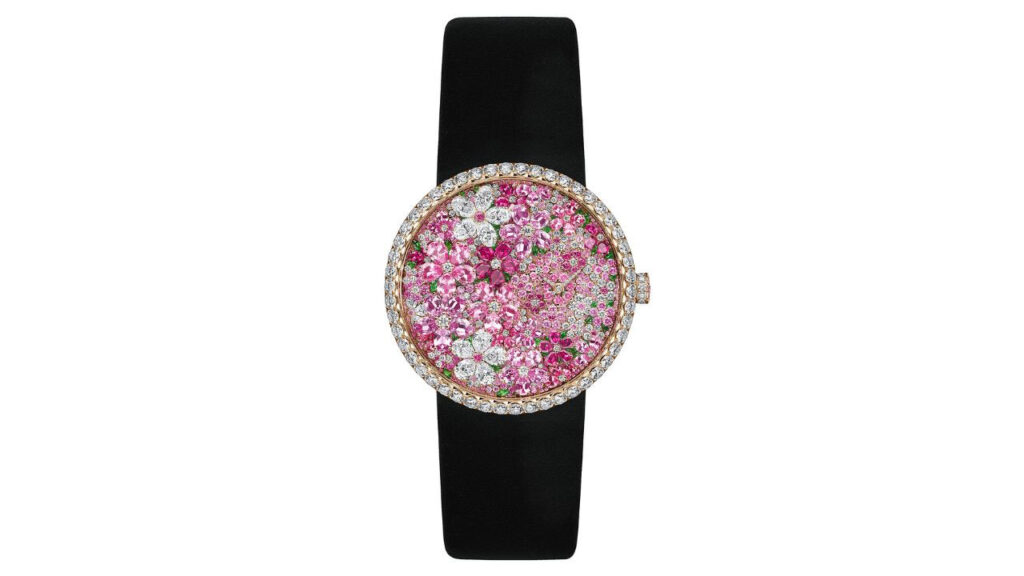 Dior Montres La D de Dior Buisson Couture watch with diamonds, tsavorites and sapphires image