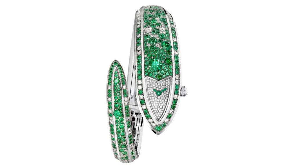 The emerald and diamond Bulgari Serpenti Aeterna watch image