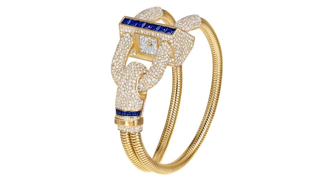 The gold, diamond and sapphire Van Cleef & Arpels Cadenas watch image