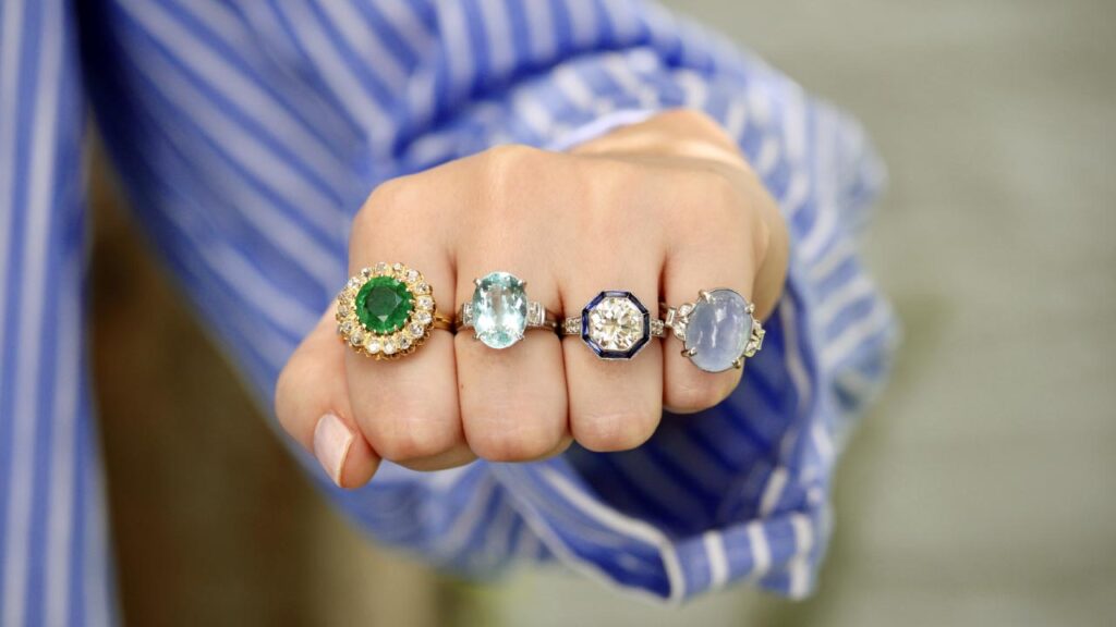 A fistful of rings from Croghan's Jewel Box image