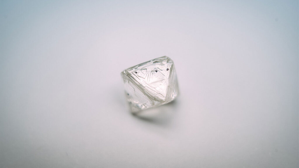 A rough diamond by De Beers image