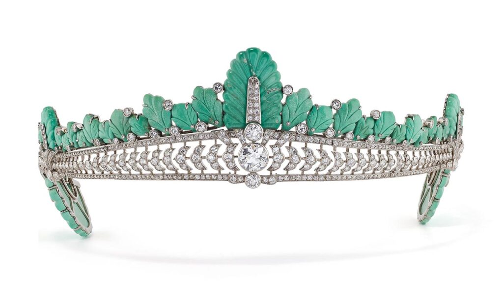 The Astor turquoise and diamond tiara by Cartier image