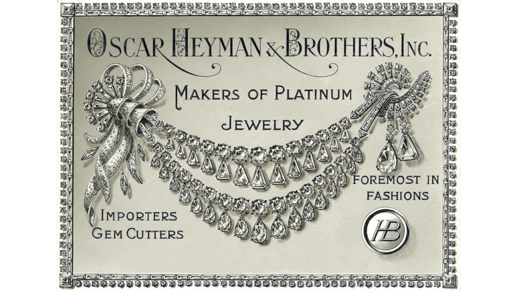 A vintage ad for Oscar Heyman and Brothers image