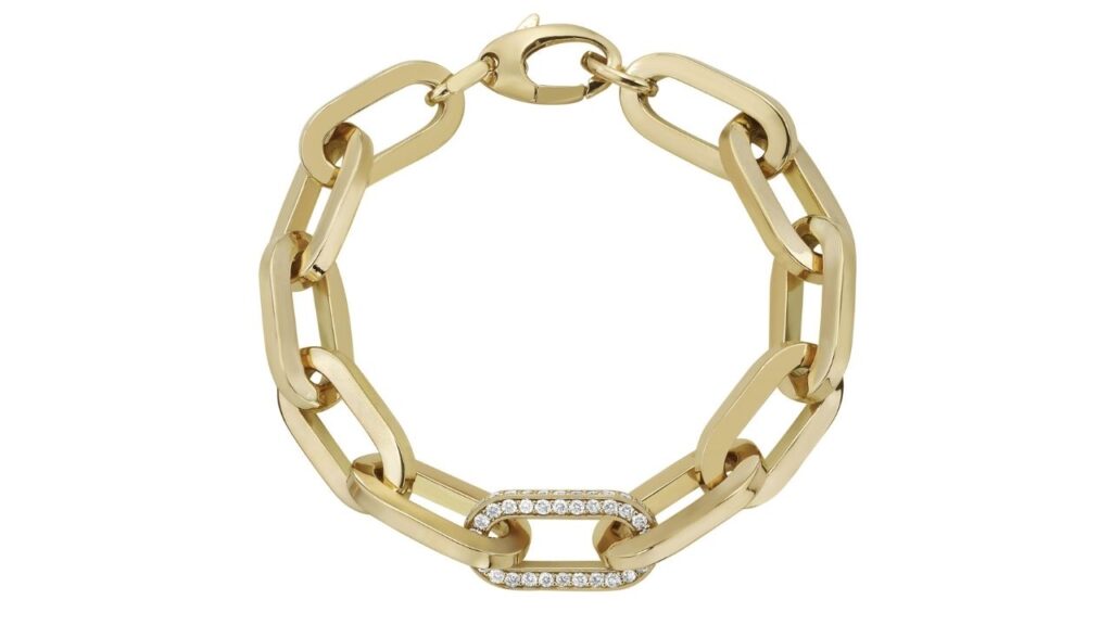 Lionheart gold and diamond bracelet image