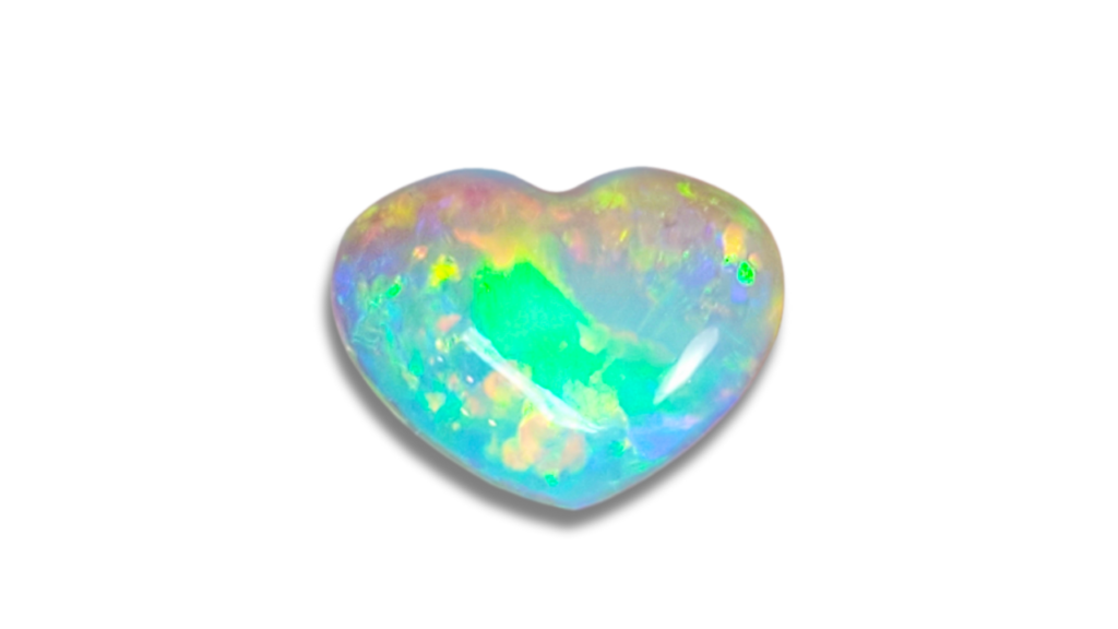 A heart shaped opal image