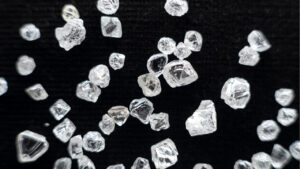 Rough diamonds by De Beers image