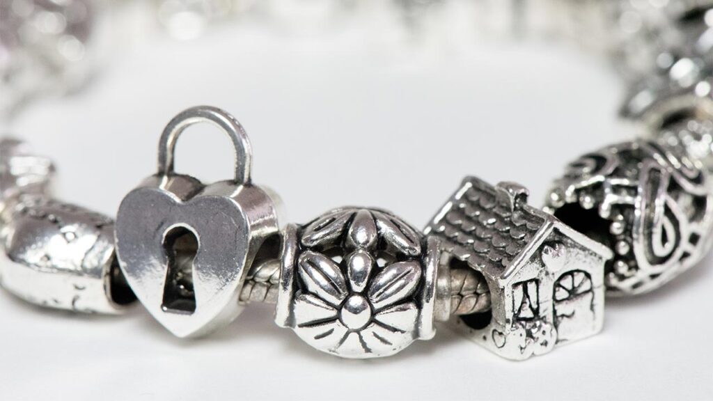 A Pandora charm bracelet image