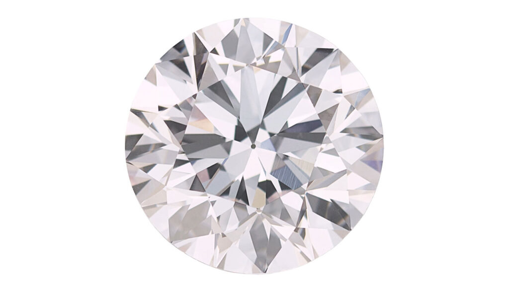 The auction house is offering this unmounted round brilliant-cut, 6.45-carat, faint-pink, VS1 diamond at Heritage Auctions image