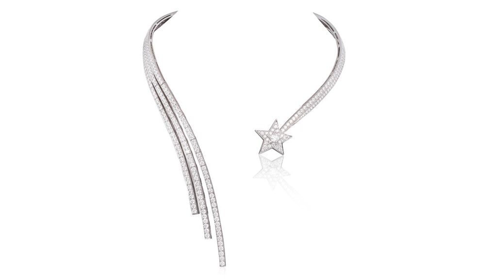 A Chanel Fil de Comète necklace, designed as a shooting star, with brilliant-cut diamonds at Bonhams image
