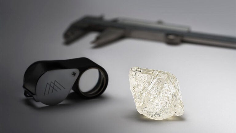 A rough diamond from Mountain Province Diamonds image