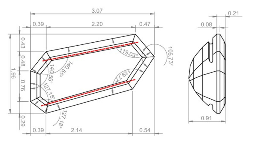 Diamond-cutting schematics by Bali Diamonds image