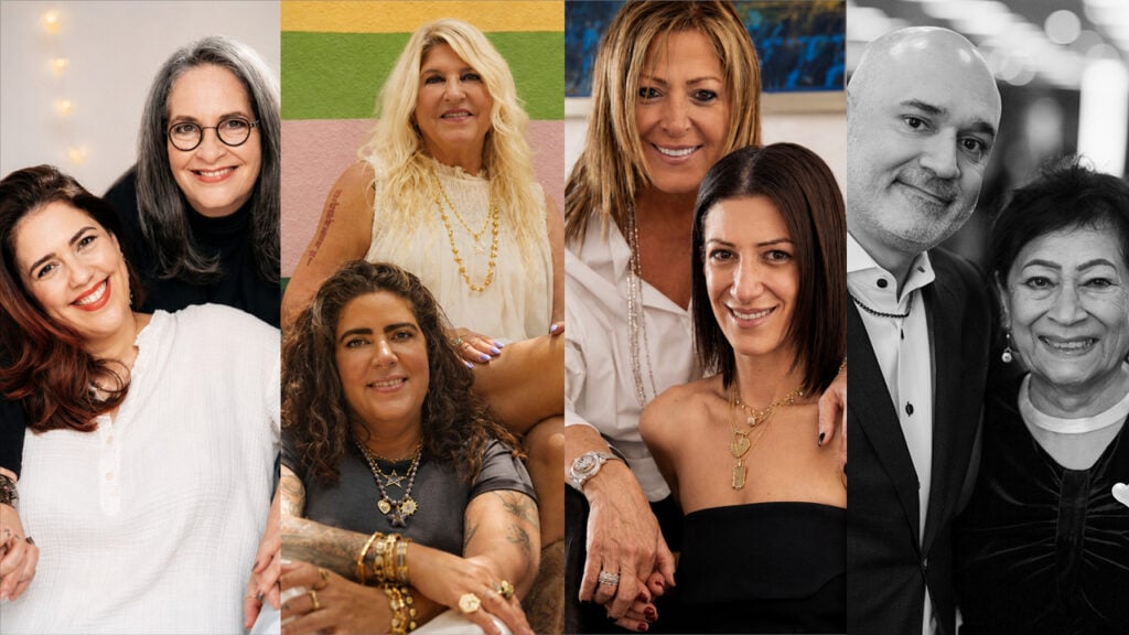 Cleo Zancope and Jane Taylor; Nancy (top) and Dakota Badia; Suzanne and Patile Kalan; Niveet and Preeti Nagpal collage image