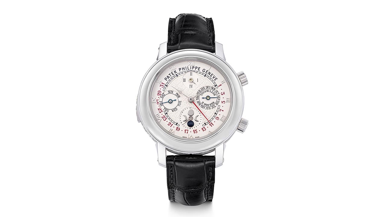 The Patek Philippe Sky Moon Tourbillon watch that led the auction at Christie's image