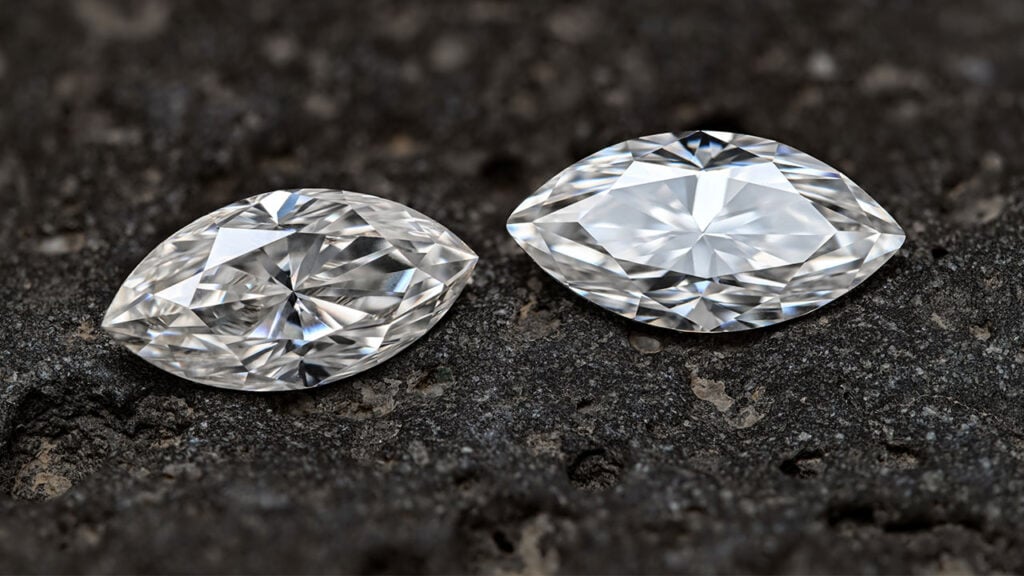 Marquise-shaped diamonds image