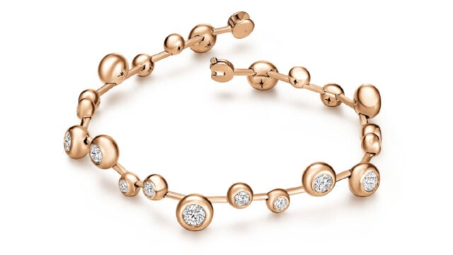 Diamond and gold Dream Floating bracelet image