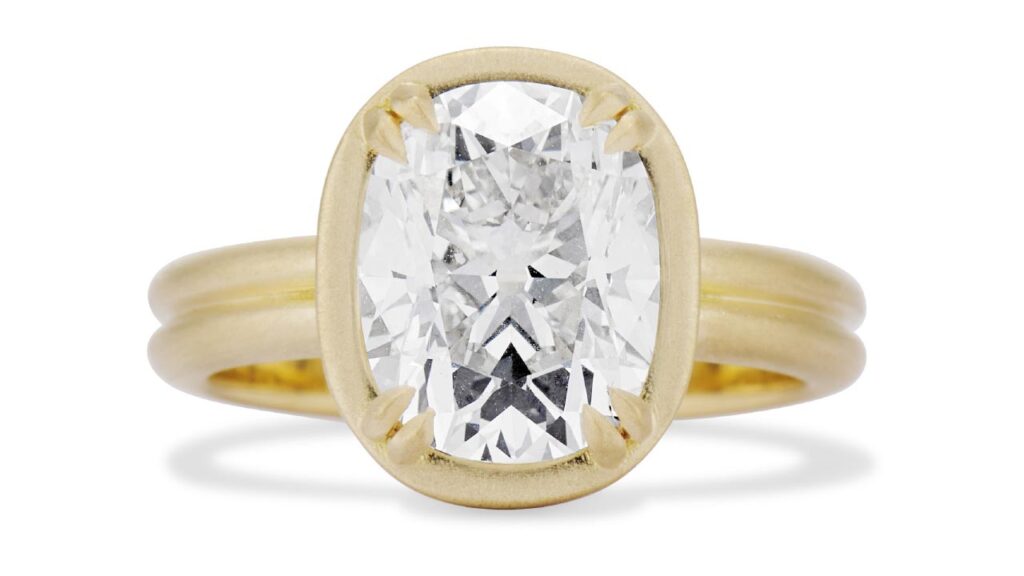 Ashley Zhang Lilah engagement ring with an old cut diamond image
