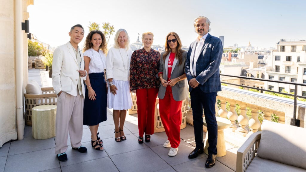 Timothy Iwata, Chanel’s Marianne Zani, Iris Van der Veken, Marie-Claire Daveu, Valérie Messika, and Raj Mehta of Spectrum B.V image