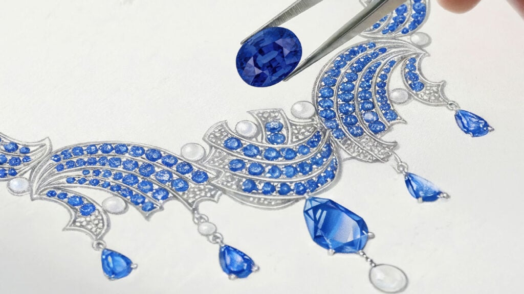 Designing a colored-stone necklace image