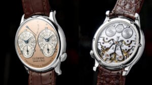 The F.P. Journe Chronomètre à Résonance wristwatches at Phillips image