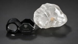 The 1,305.4-carat diamond by Lucara Diamond Corp. image