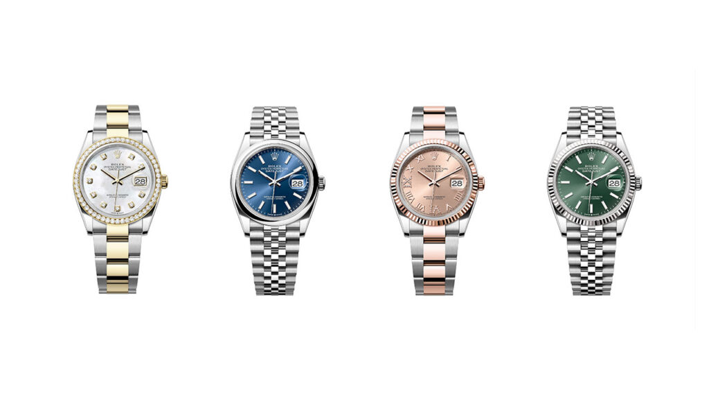 A selection of Rolex Datejusts image