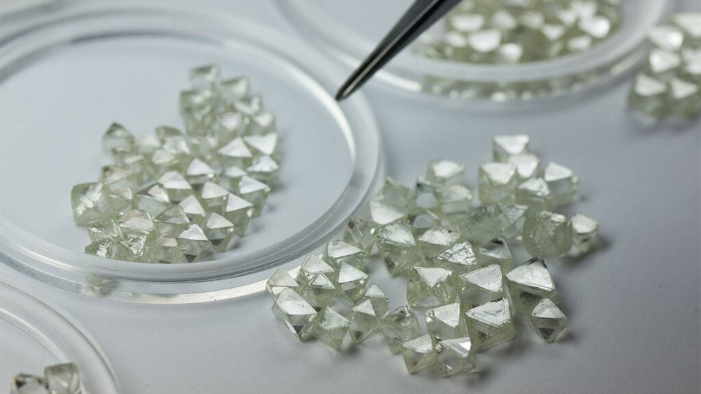 Rough diamonds by Alrosa image