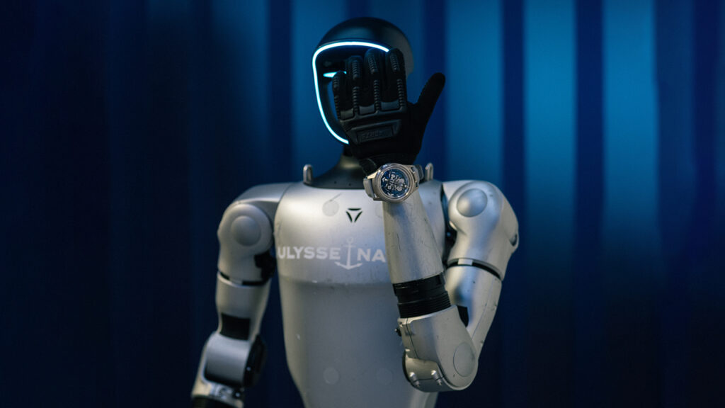 A Ulysse Nardin robot that greeted guests at Watches and Wonders 2026 image