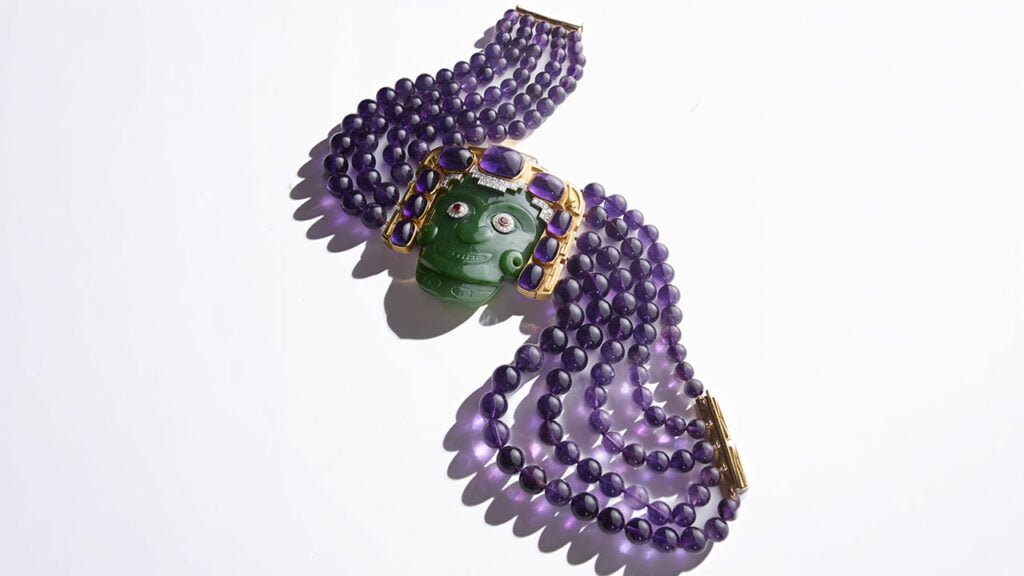 Demon Mask necklace/brooch image