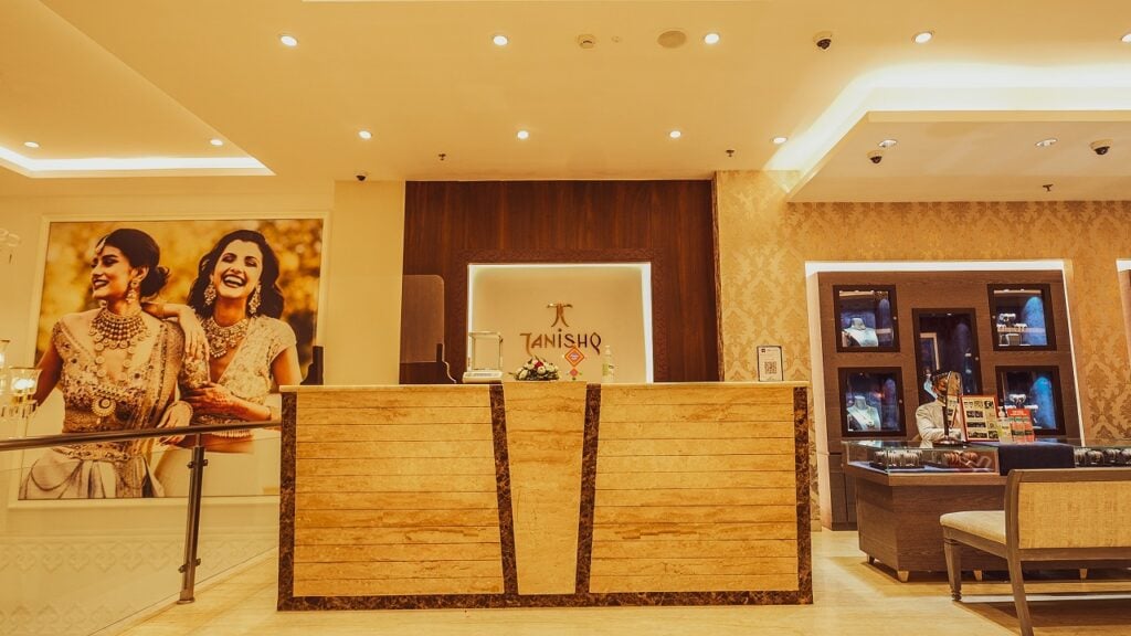 The inside of a Tanishq store image