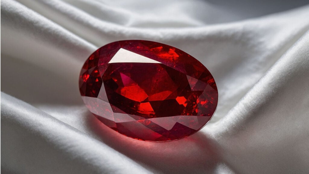 A pigeon's blood ruby image