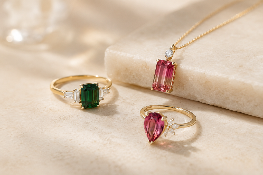 Assorted gold and opal jewelry image