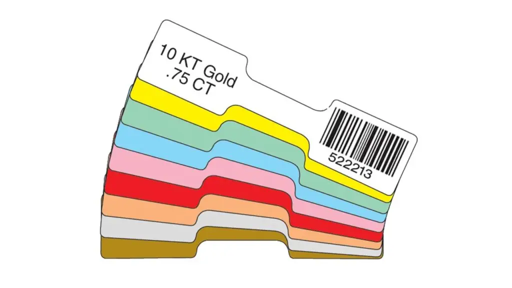 Scannable barbell-style tags image
