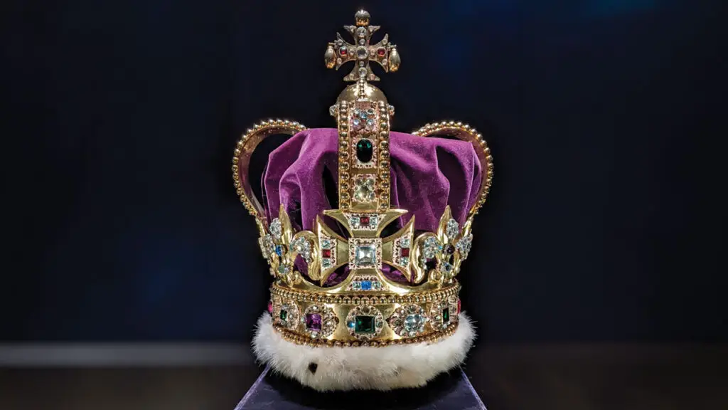 St. Edward’s crown, part of the British crown jewels image