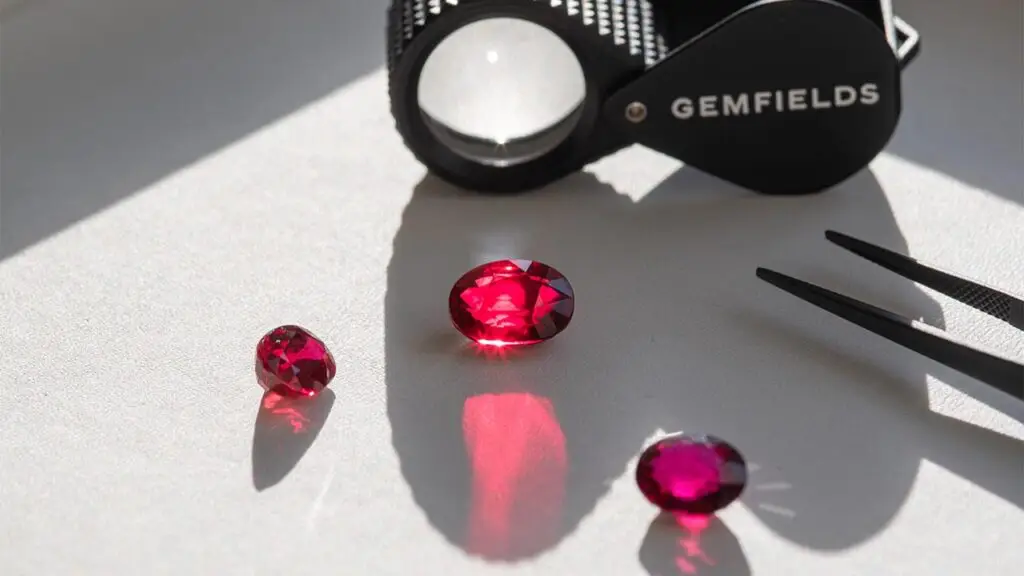 Responsibly sourced polished rubies from Gemfields’ Montepuez mine in Mozambique image
