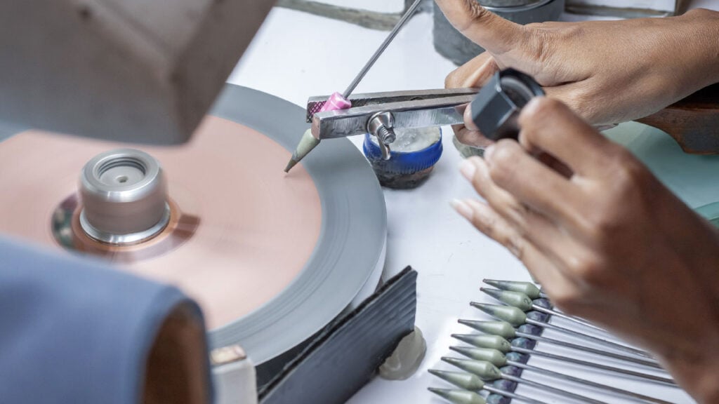 The cutting process at K.S. Jewelry image