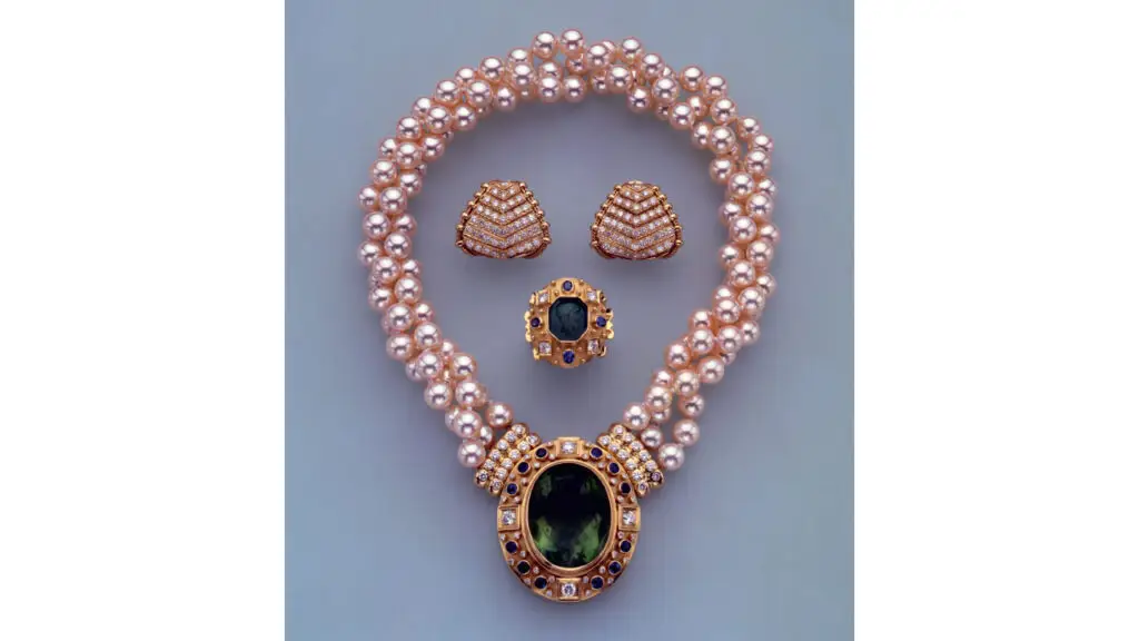 Tourmaline and pearl necklace, 1988 image