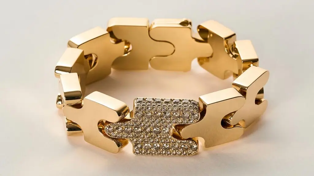 Misha bracelet with brown diamonds image
