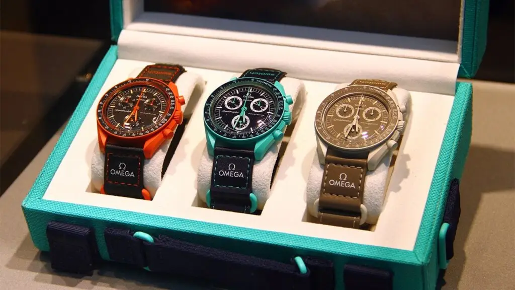 A display of Swiss watches image