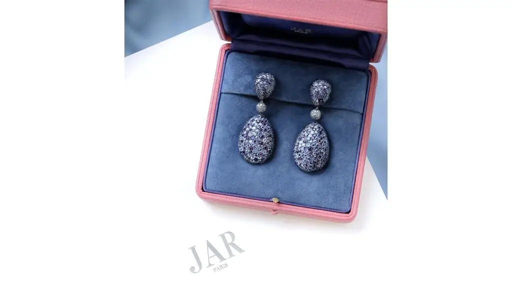 A pair of JAR earrings from The Jewelers Circle image
