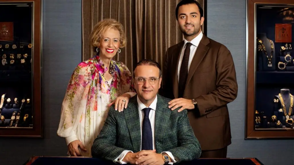 Portrait of the Moradof family, owners of Yafa Signed Jewels