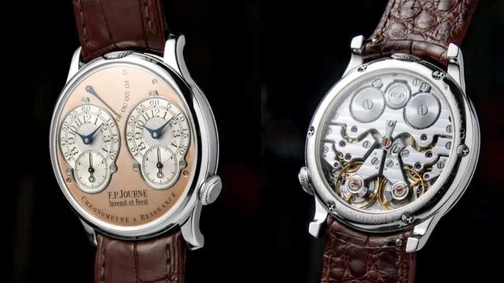 The F.P. Journe Chronomètre à Résonance wristwatches at Phillips image
