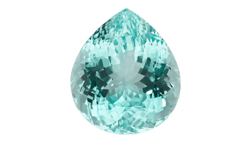 The auction house sold this pear-shaped, 100.31-carat Mozambique Paraíba-type tourmaline at Heritage Auctions image