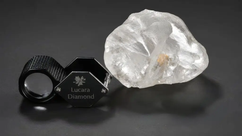 The 1,305.4-carat diamond by Lucara Diamond Corp. image