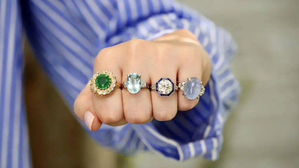 A fistful of rings from Croghan's Jewel Box image