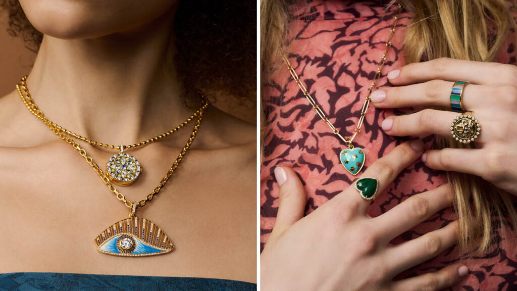 Campaign images of jewelry on models promoting the Muse @ Nordstrom partnership image