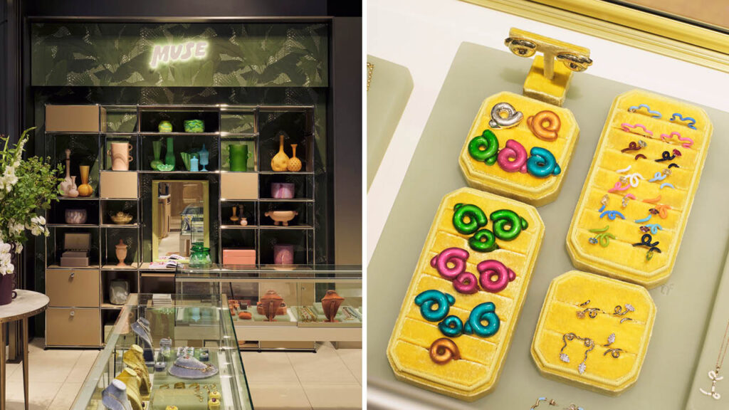 Interior of a Muse section inside Nordstrom’s New York flagship store showcasing jewelry from brands such as Bea Bongiasca image