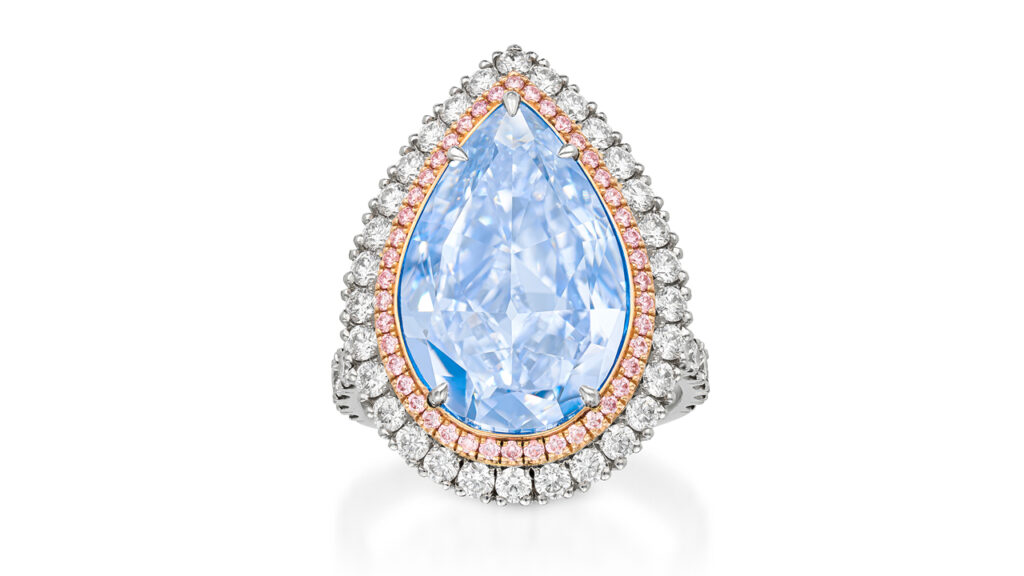 The blue-diamond ring at Elmwood's image