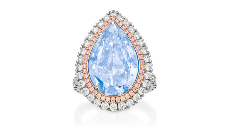 The blue-diamond ring at Elmwood's image