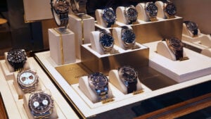 A display of Swiss watches image