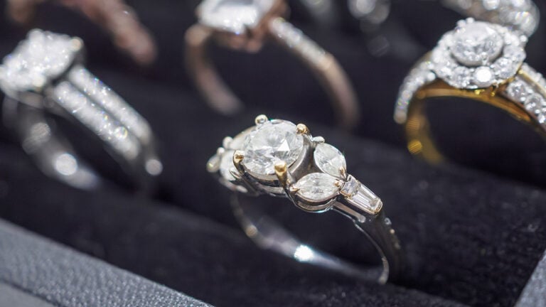 A display of diamond rings image